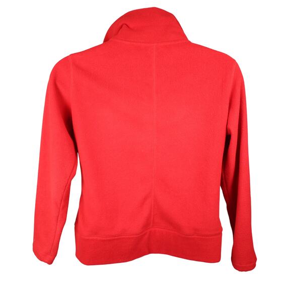 Coldwater Creek Red Fleece Jacket | Women’s S | Full Zip & Pockets - Picture 3 of 9